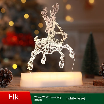 3D Acrylic LED Night Light – Perfect Christmas, and Decoration for Kids or Home.