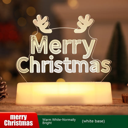 3D Acrylic LED Night Light – Perfect Christmas, and Decoration for Kids or Home.