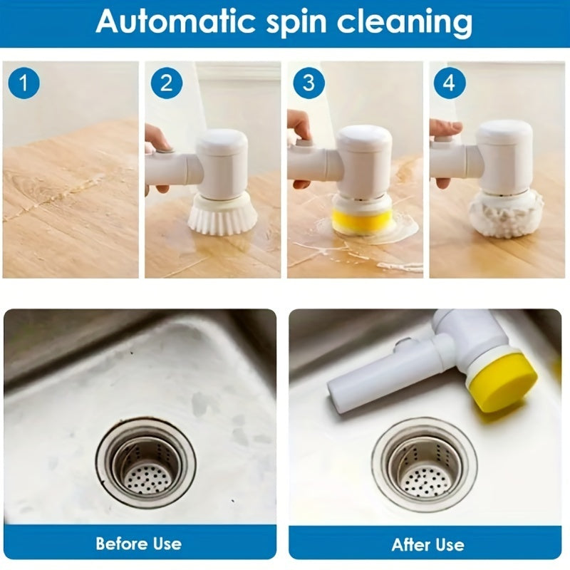 Electric Spin Cleaning Brush – USB Rechargeable Power Scrubber