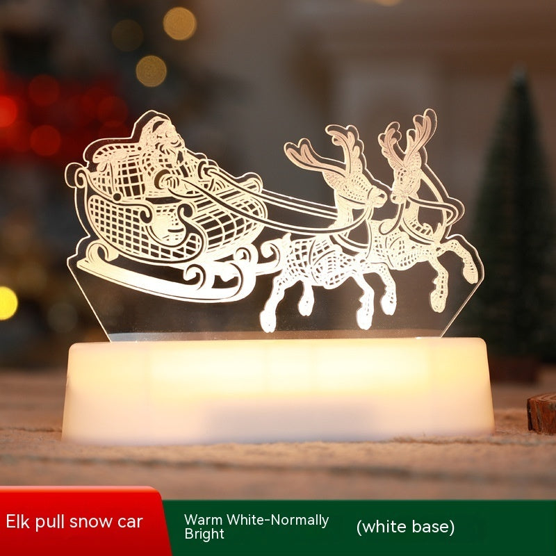 3D Acrylic LED Night Light – Perfect Christmas, and Decoration for Kids or Home.