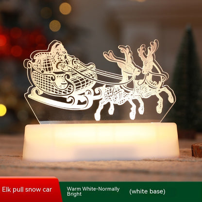 3D Acrylic LED Night Light – Perfect Christmas, and Decoration for Kids or Home.